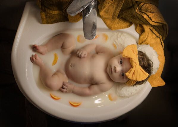 Photograph Ginny Marmer Orange Milk Bath on One Eyeland