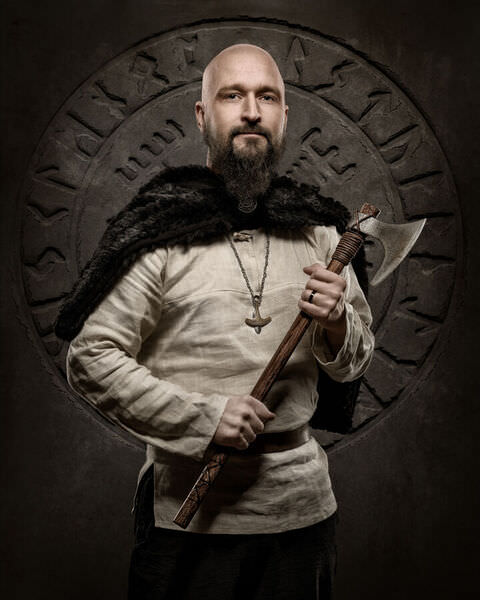Photograph Petri Damsten Vikings Niko on One Eyeland