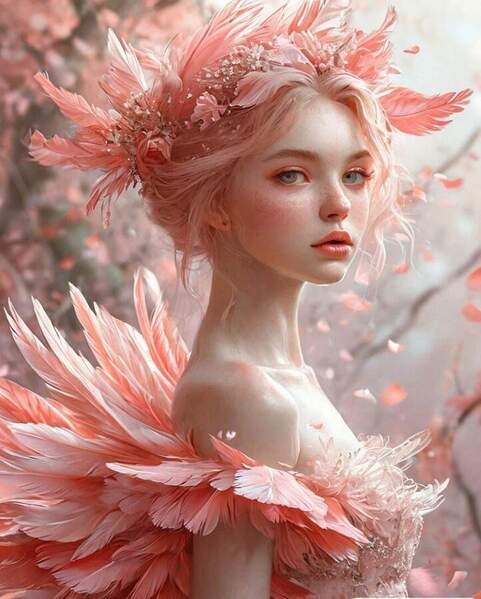 Photograph Dariia Root The Flamingo Girl on One Eyeland