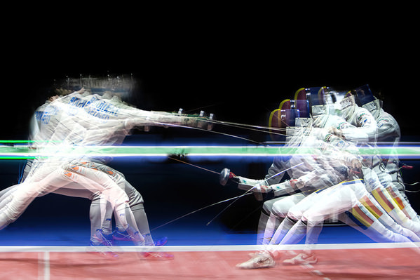 Photograph Huub Keulers Multiple Fencers on One Eyeland