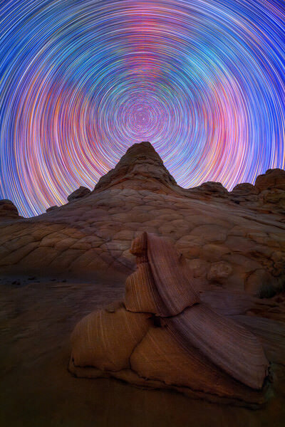 Photograph Daniel Vine Garcia Celestial Vortex Over Ancient Stone on One Eyeland