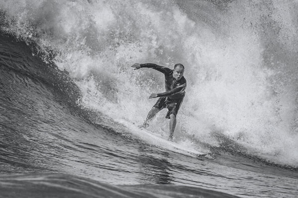 Photograph Steve Turner Surfer Study on One Eyeland