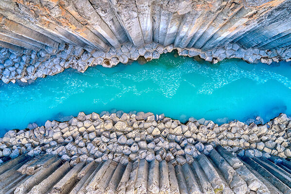 Photograph Judith Kuhn Basalt Pillar Canyon on One Eyeland