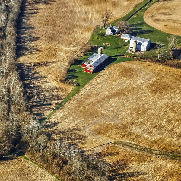 Photograph Larry Hamill Farm Aerial on One Eyeland