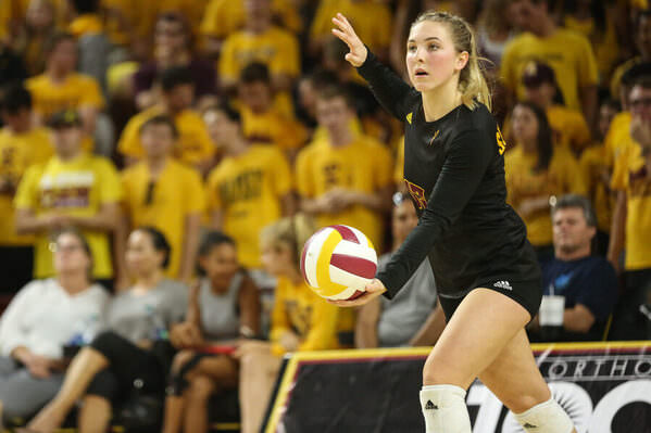 Photograph Arianna Grainey Asu Volleyball on One Eyeland
