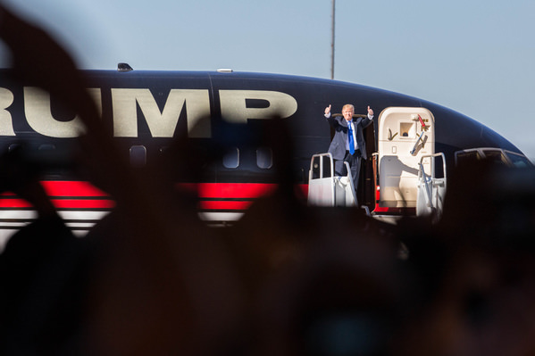 Photograph Arianna Grainey Trump Rally on One Eyeland