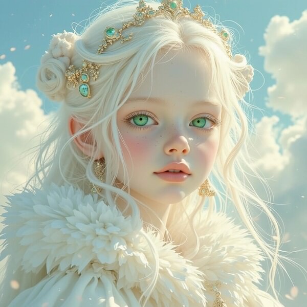 Photograph Flora Paulina Emerald Green Eyes on One Eyeland