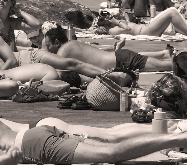 Photograph Erica Mitchell Beach Crowd on One Eyeland