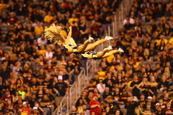 Photograph Arianna Grainey Asu Cheer on One Eyeland