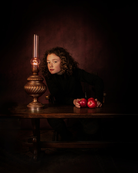 Photograph Lyudmyla Pokryshen Little Boy With The Apples on One Eyeland