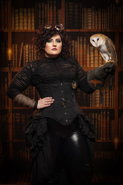 Photograph Laura Dark Steampunk Owl on One Eyeland