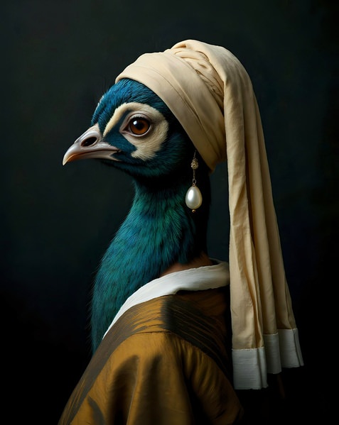 Photograph Ana Montesinos Peacock With Pearl on One Eyeland