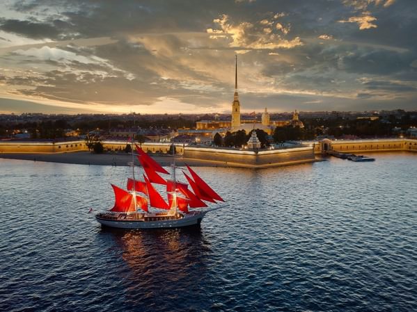 Photograph Sergei Anufriev Sailing Ship Scarlet Sails on One Eyeland