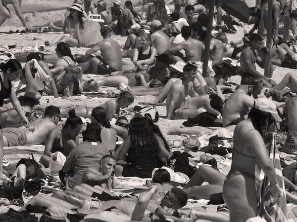 Photograph Erica Mitchell Beach Crowd on One Eyeland