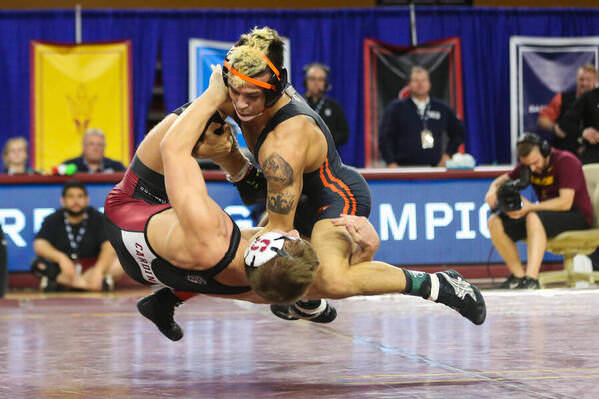 Photograph Arianna Grainey Pac12 Wrestling on One Eyeland