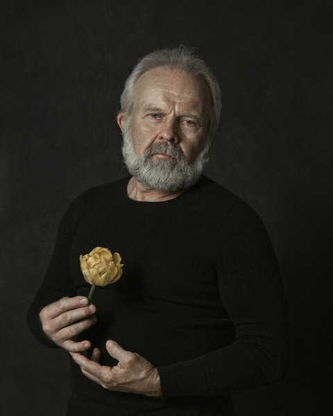 Photograph Elena Donskaya With Tulip on One Eyeland
