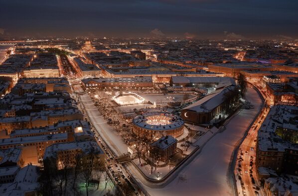 Photograph Sergei Anufriev Winter St Petersburg on One Eyeland