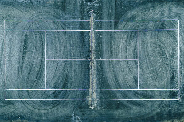 Photograph Xavier Lucas Tennis Court on One Eyeland
