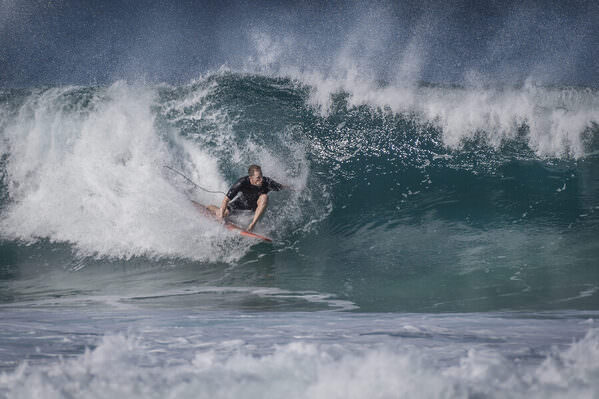 Photograph Steve Turner Surfing Bondi on One Eyeland