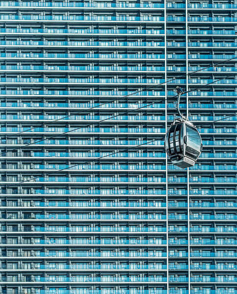 Photograph Mel Yukiina Capsule With Building on One Eyeland