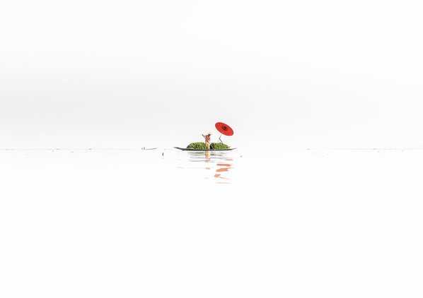 Photograph Aung Chan Thar Working On Boat on One Eyeland