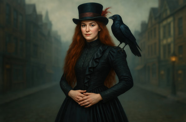 Photograph Steve Turner Lady And The Crow on One Eyeland