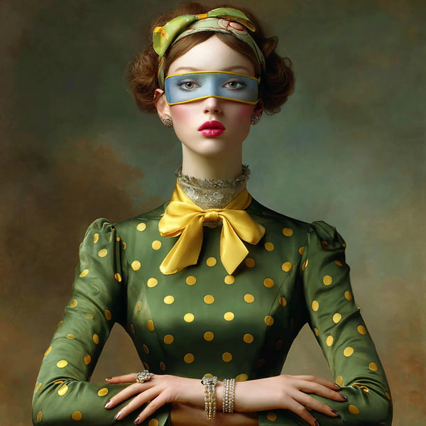 Photograph Christina Ai Art Retro Girl on One Eyeland