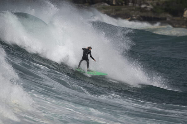 Photograph Steve Turner Bondi Surfing on One Eyeland
