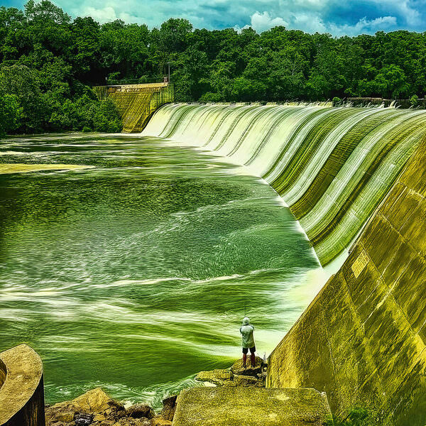Photograph Larry Hamill Griggs Dam on One Eyeland