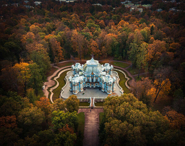 Photograph Sergei Anufriev Grotto Pavilion In Pushkin on One Eyeland
