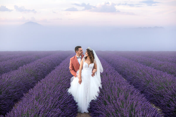 Photograph Valentina Acrement Wedding In Lavender on One Eyeland