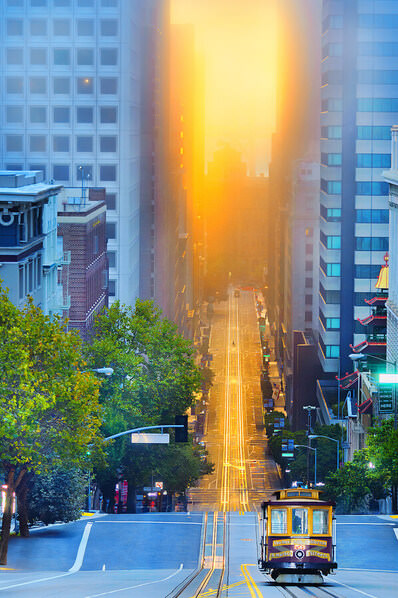 Photograph Mitchell Funk California Street At Sunrise on One Eyeland