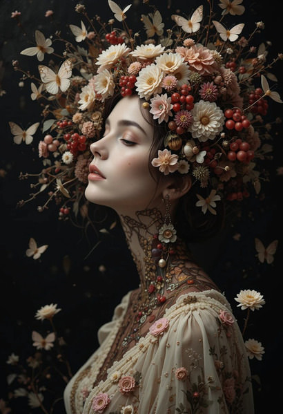 Photograph Dina Poluhina Flower Lady on One Eyeland