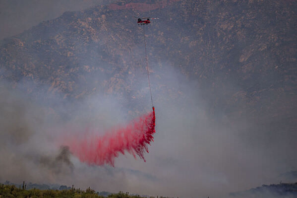 Photograph Arianna Grainey Bighorn Fire Friday on One Eyeland