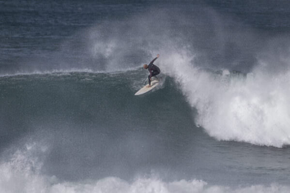 Photograph Steve Turner Wind Blast on One Eyeland