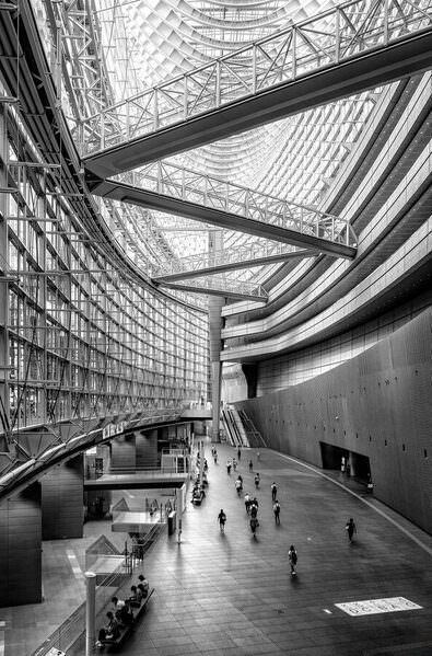 Photograph Gary E Karcz Homebound Through The Tokyo International Forum on One Eyeland