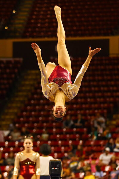 Photograph Arianna Grainey Asu Gymnastics on One Eyeland