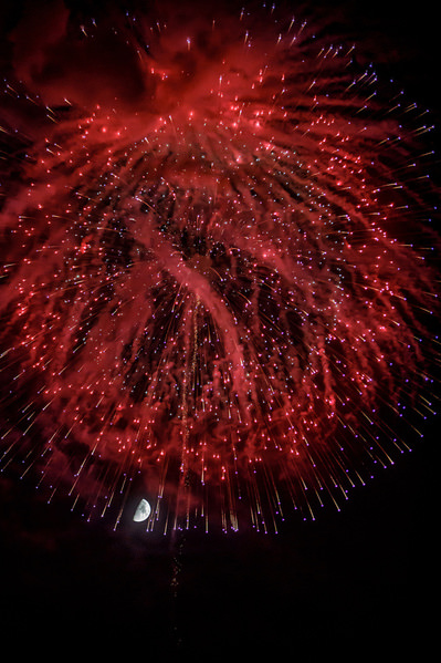 Photograph Setsuna Kurouzu Fireworks And Moon on One Eyeland