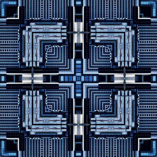 Photograph Hironko  Blueprint Kaleidoscope on One Eyeland