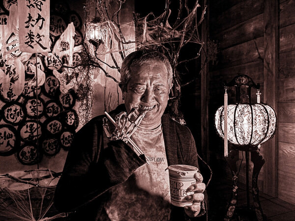 Photograph Kaz Urata Devil And Cup Noodles on One Eyeland