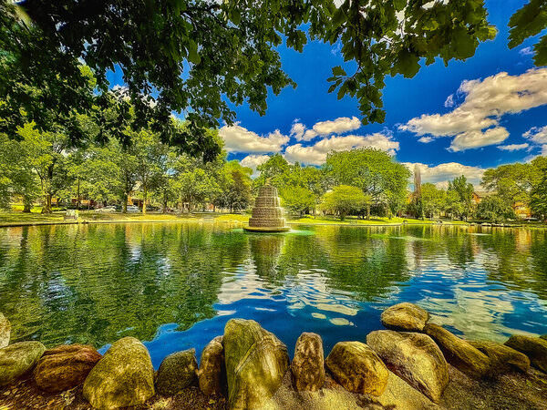Photograph Larry Hamill Yesterday Goodall Park Pond on One Eyeland
