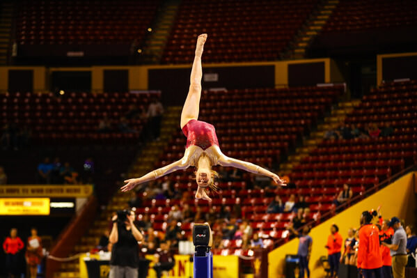 Photograph Arianna Grainey Asu Gymnastics on One Eyeland