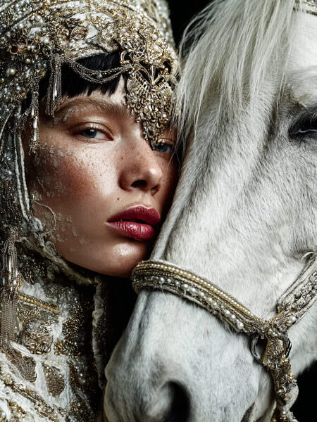 Photograph Anastasia Vukkert Women And Horse on One Eyeland