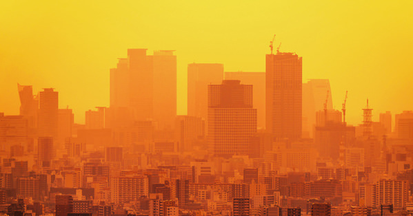 Photograph Mel Yukiina Skyscrapers Hazy In The Colors Of Dusk on One Eyeland