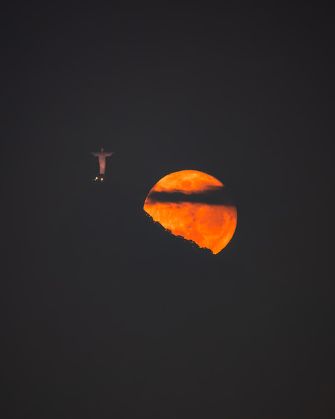 Photograph Dioneia Faria Christ And The Fire Moon on One Eyeland