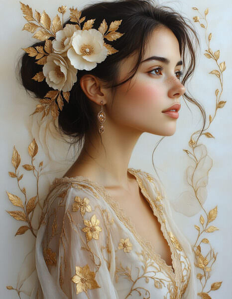 Photograph Tatiana Semenova Lady On White on One Eyeland