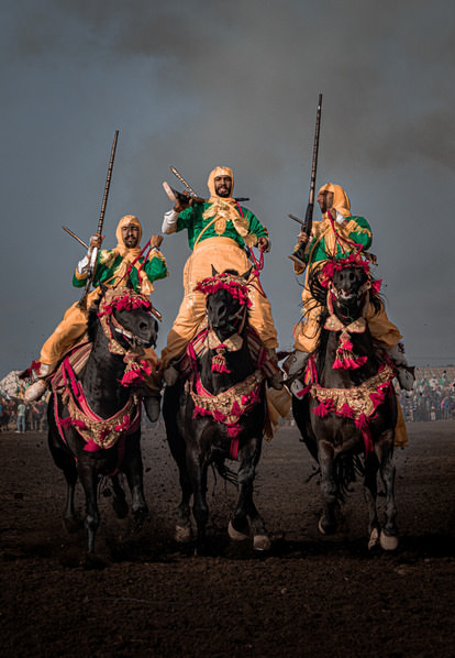 Photograph El Hassan Brahki Knights Of Tbourida on One Eyeland