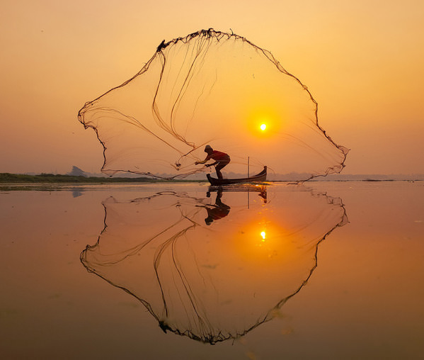 Photograph Aung Chan Thar Fishing on One Eyeland