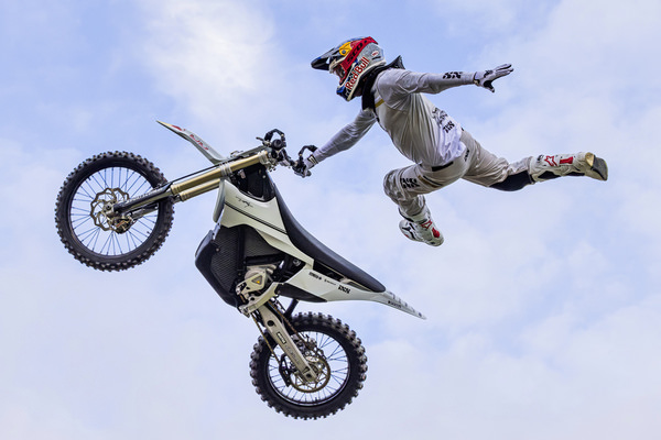 Photograph Claude Bossel Matt Rebeaud Fmx World Champion on One Eyeland