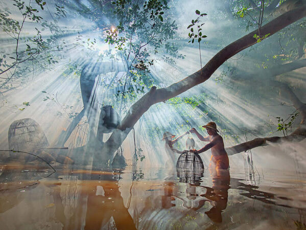 Photograph Aung Chan Thar Fishing on One Eyeland